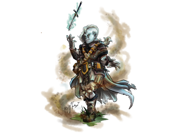 Stock Art: Spectral Dwarf Rogue